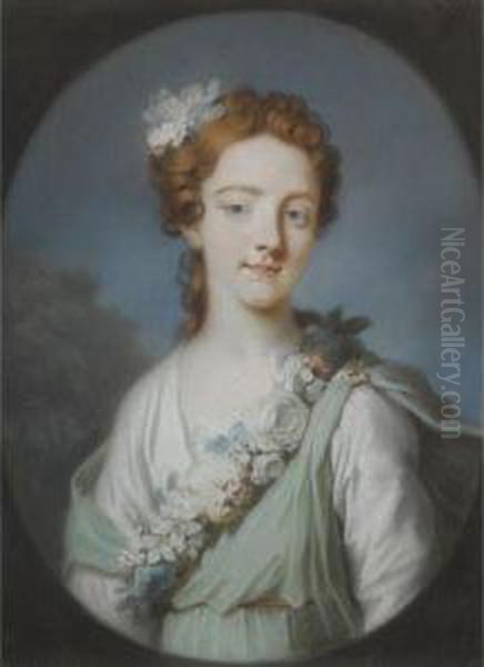 Portrait Of A Member Of The Hume Family Oil Painting by Hoare, William, of Bath