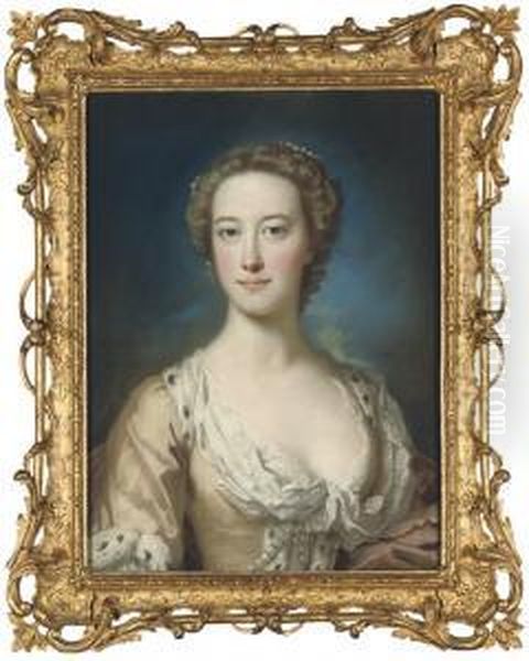 Portrait Of A Lady Oil Painting by Hoare, William, of Bath