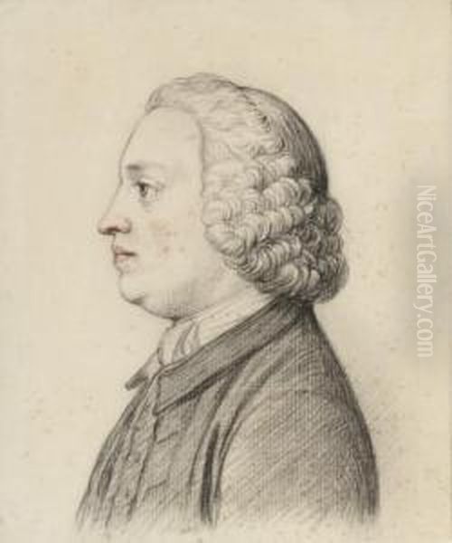 Portrait Of A Gentleman, Bust-length, In Profile To The Left Oil Painting by Hoare, William, of Bath