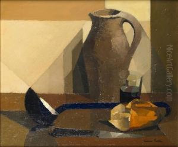 Nature Morte Au Pichet Et A La Louche Oil Painting by Pierre Hode