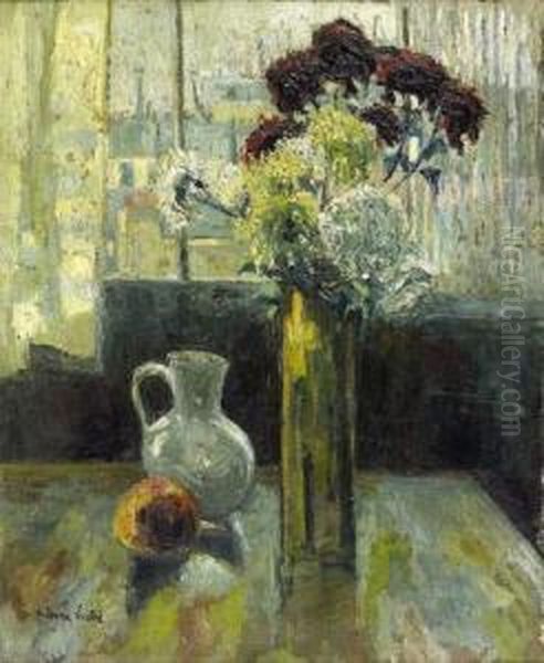 Bouquet De Fleurs Oil Painting by Pierre Hode