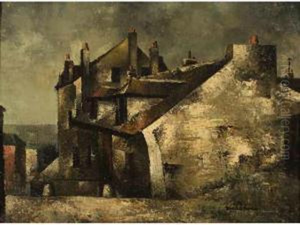 :la Maison De Mimi Pinson A Montmartre Oil Painting by Pierre Hode