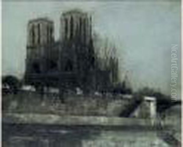 Notre-dame De Paris Oil Painting by Pierre Hode