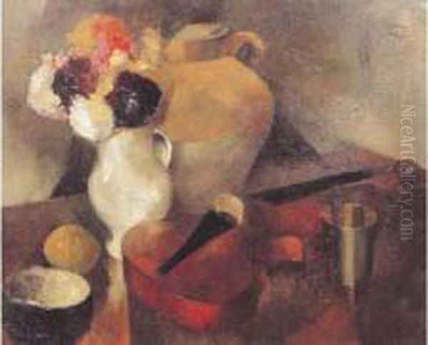 Nature Morte Au Violon, 1921. Oil Painting by Pierre Hode