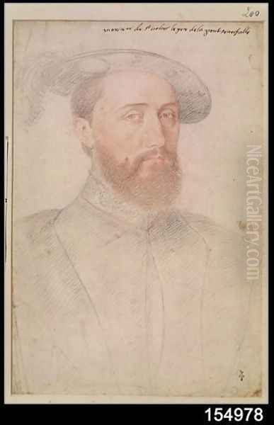 Jean de Poitiers (d.1539) Lord of Saint-Vallier Oil Painting by (studio of) Clouet