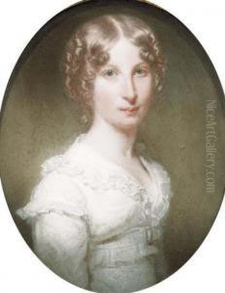 Portrait Of Anne Madeleine Henriette De Bosset Oil Painting by Charles Howard Hodges