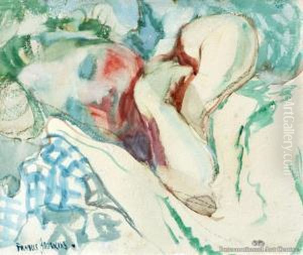 Infant Sleeping Oil Painting by Frances Mary Hodgkins