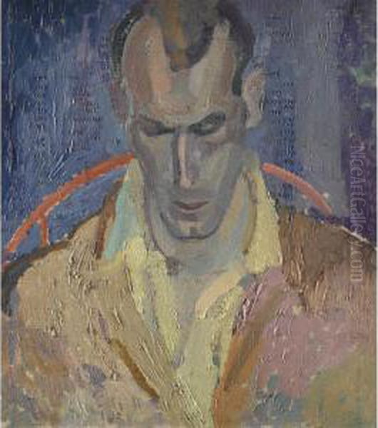 Portrait Of Arthur Lett-haines Oil Painting by Frances Mary Hodgkins