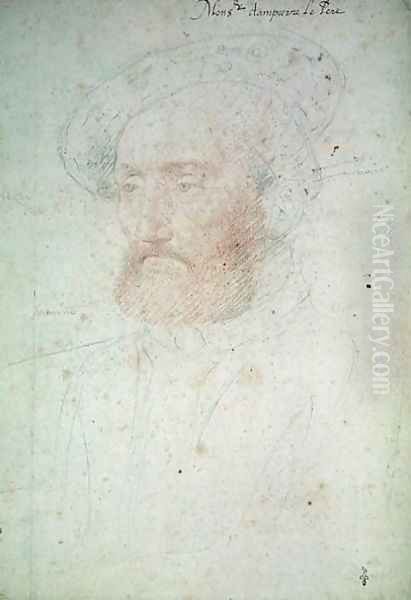 Jacques de Clermont (1480-1550) Baron de Dampierre, c.1535 Oil Painting by (studio of) Clouet