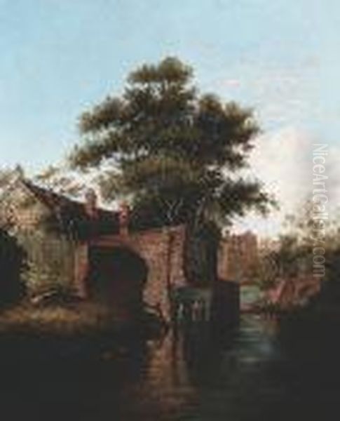 New Mills, Norwich Oil Painting by David Hodgson