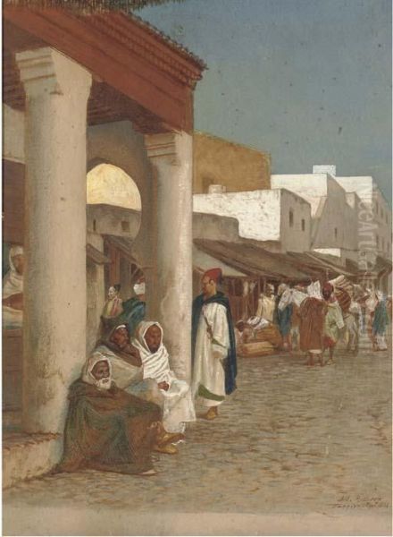 Tangiers Oil Painting by John Evan Hodgson