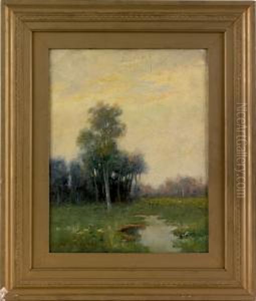 Landscape Oil Painting by Arthur Hoeber