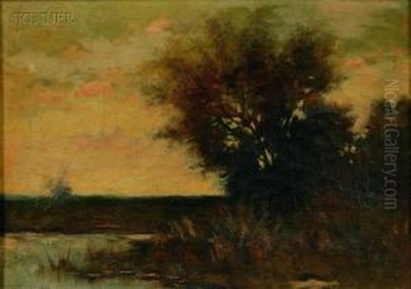 Twilight Oil Painting by Arthur Hoeber