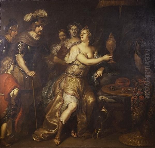 Sophonisba Receiving The Chalice Oil Painting by Gerard Hoet