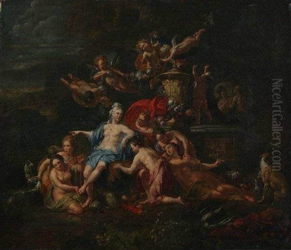 Diana And Her Attendants Oil Painting by Gerard Hoet