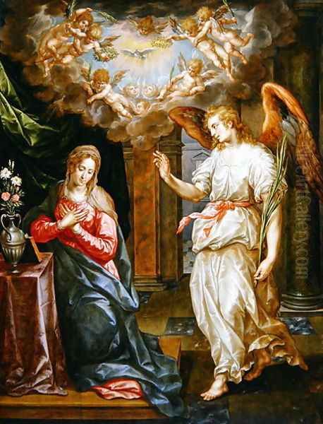 The Annunciation Oil Painting by Hendrick De Clerck