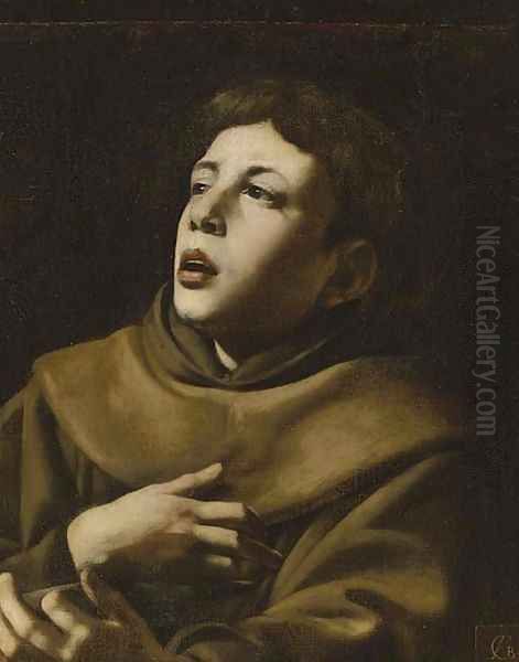 Saint Anthony of Padua Oil Painting by Giovanni Battista Caracciolo