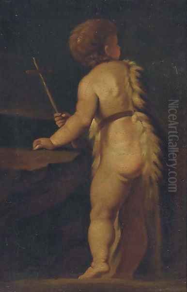 The Infant Saint John the Baptist Oil Painting by Giovanni Battista Caracciolo