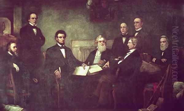 The First Reading of the Emancipation Proclamation Oil Painting by Francis Bicknell Carpenter