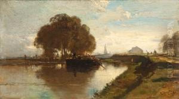 Wuhlheide An Der Oberspree Oil Painting by Charles Hoguet