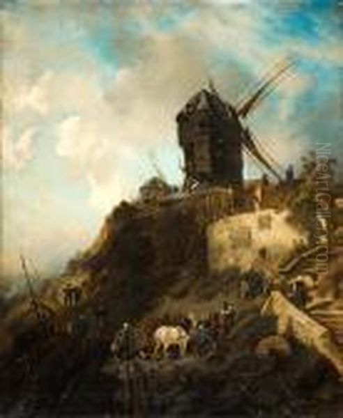 Muhle In Der Normandie Oil Painting by Charles Hoguet