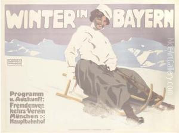 Winter In Bayern by Ludwig Hohlwein