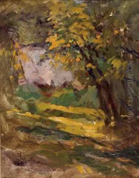 Landschaft Oil Painting by Wilhelm Hohnel