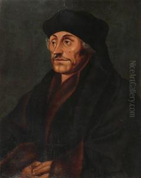 Portrait D'erasme Oil Painting by Hans Holbein the Younger