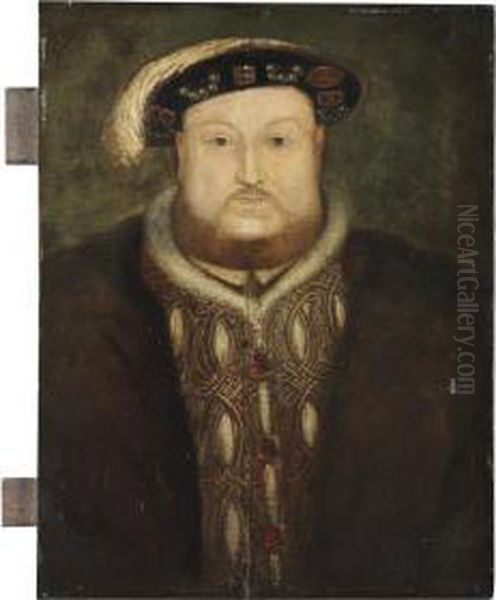 Portrait Of King Henry Viii (1491-1547) Oil Painting by Hans Holbein the Younger