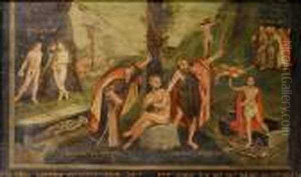 An Allegory Of The Old And Newtestaments Oil Painting by Hans Holbein the Younger