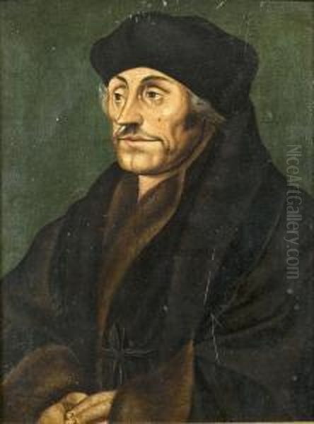 Bildnis Des Erasmus Von Rotterdam Oil Painting by Hans Holbein the Younger