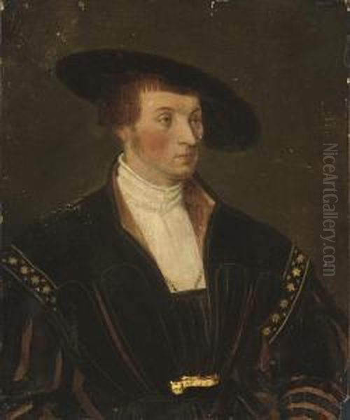 Portrait Of A Gentleman Oil Painting by Hans Holbein the Younger