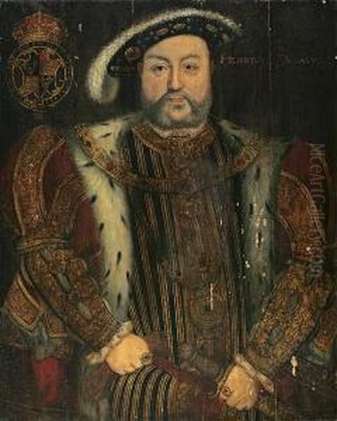 A Portrait Of King Henry Viii Oil Painting by Hans Holbein the Younger