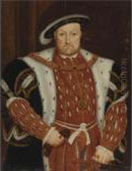 Portrait Of King Henry Viii Of England Oil Painting by Hans Holbein the Younger