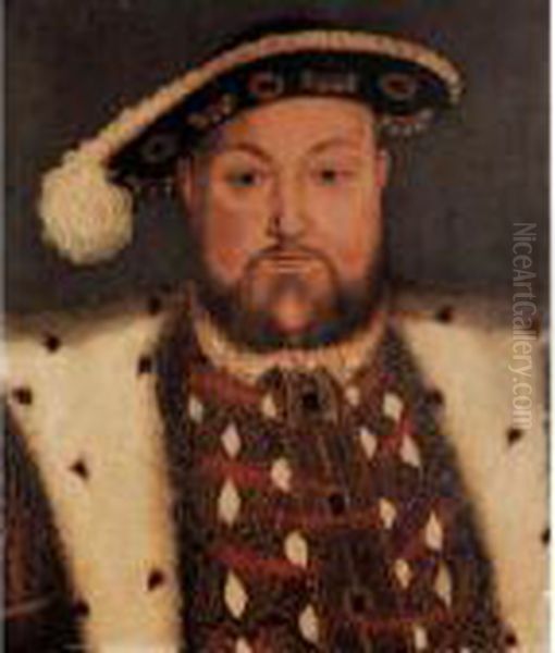 Portrait Of King Henry Viii Oil Painting by Hans Holbein the Younger