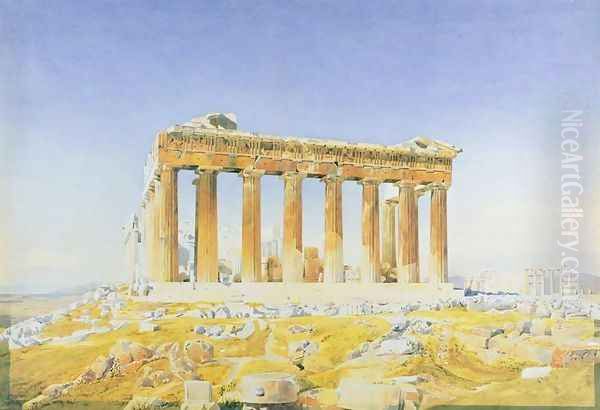 The Parthenon, c.1834 Oil Painting by Thomas Hartley Cromek