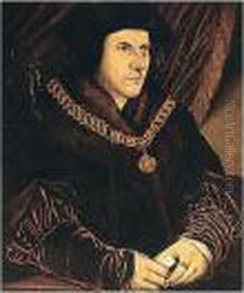 Portrait Of Sir Thomas More Oil Painting by Hans Holbein the Younger