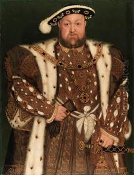 Portrait Of King Henry Viii Oil Painting by Hans Holbein the Younger