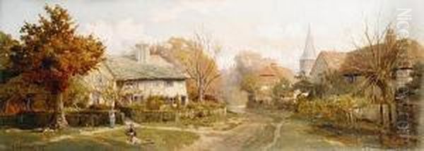 Shere, Surrey Oil Painting by Edward Henry Holder