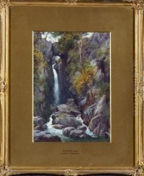 Dungeon Gill Oil Painting by Edward Henry Holder