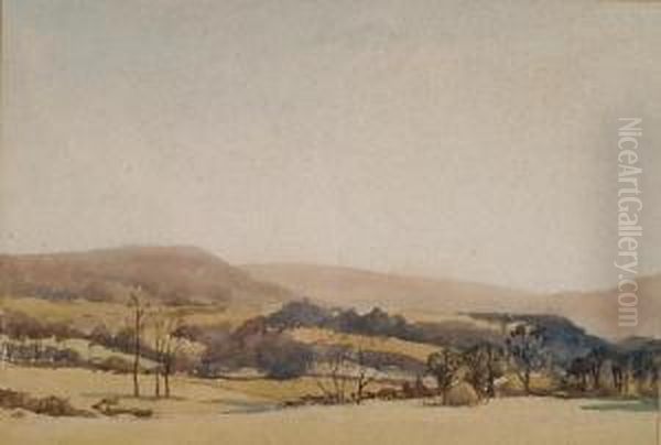 'sandpit On Little Bognor Common, Sussex' And 'an Extensive Upland Landscape' by Edgar Thomas Holding