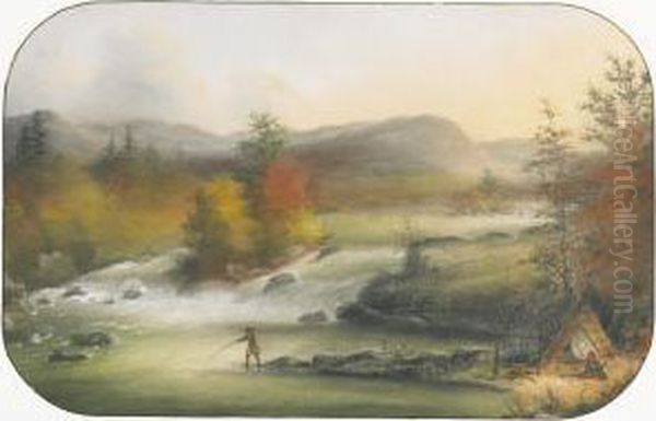 At Grand Calumets On The Ottawa Oil Painting by Alfred Worsley Holdstock