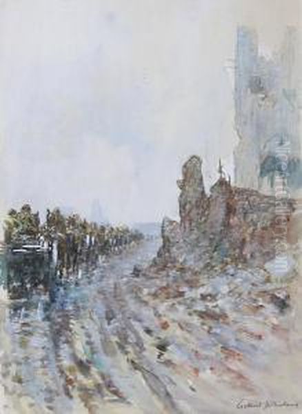 Ypres Oil Painting by Gilbert Holiday