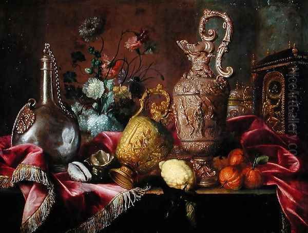 Still Life Oil Painting by Meiffren (Ephren) Conte (Leconte)