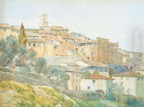 S Gimignano, Siena Oil Painting by Henry Holiday