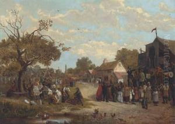 The Village Fete Oil Painting by John Holland