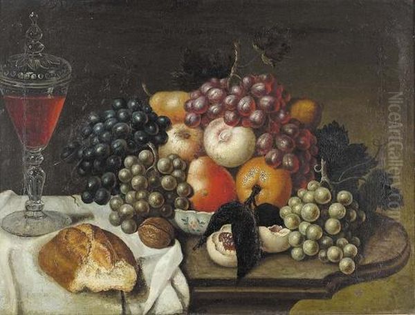 Fruchtestillleben. Oil Painting by John Ii Holland