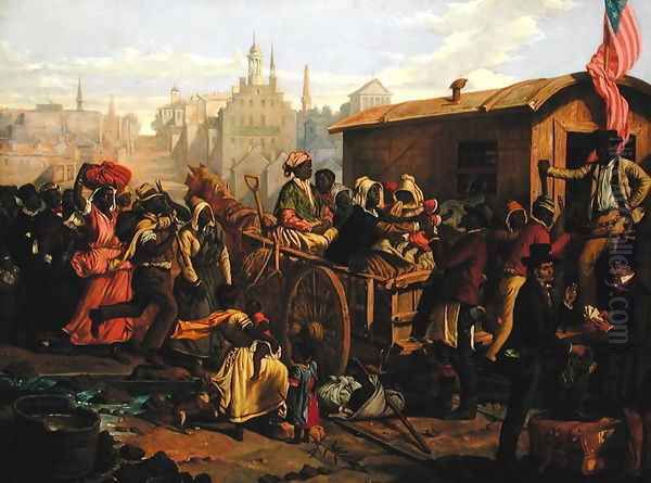 After the Sale, 1853 Oil Painting by Eyre Crowe