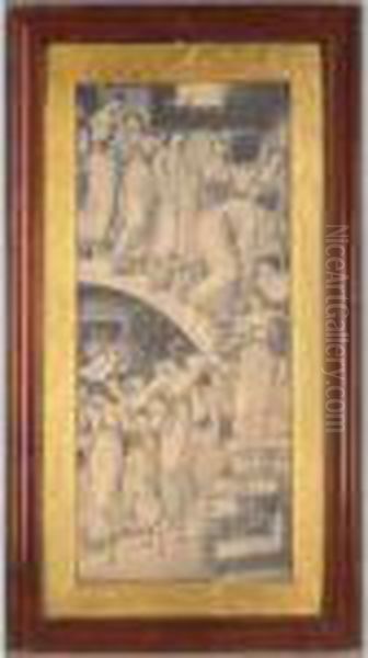 Photographic Facsimile Of Edward Burne-jones' ``the Golden Stairs' Of 1880, 1890s Oil Painting by Frederick Hollyer