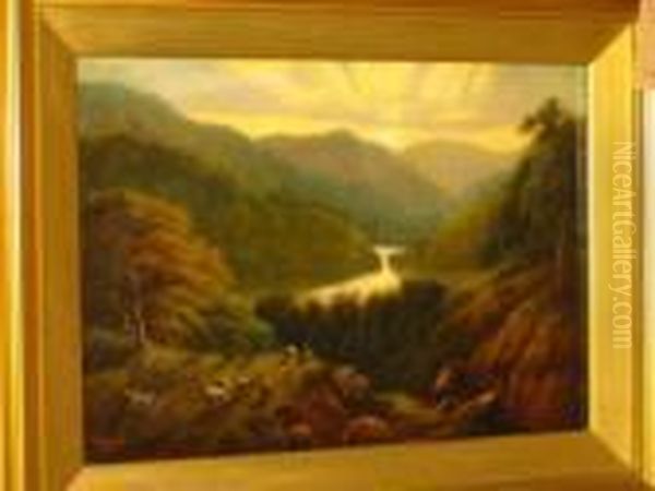 The Pass Of Killiecrankie Oil Painting by William Perring Hollyer